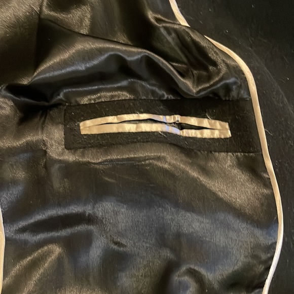 Calvin Klein wool blend belted coat with faux fur hood size small - Picture 9 of 10